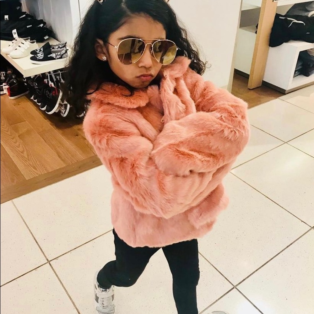 Old navy pink fluffy jacket!